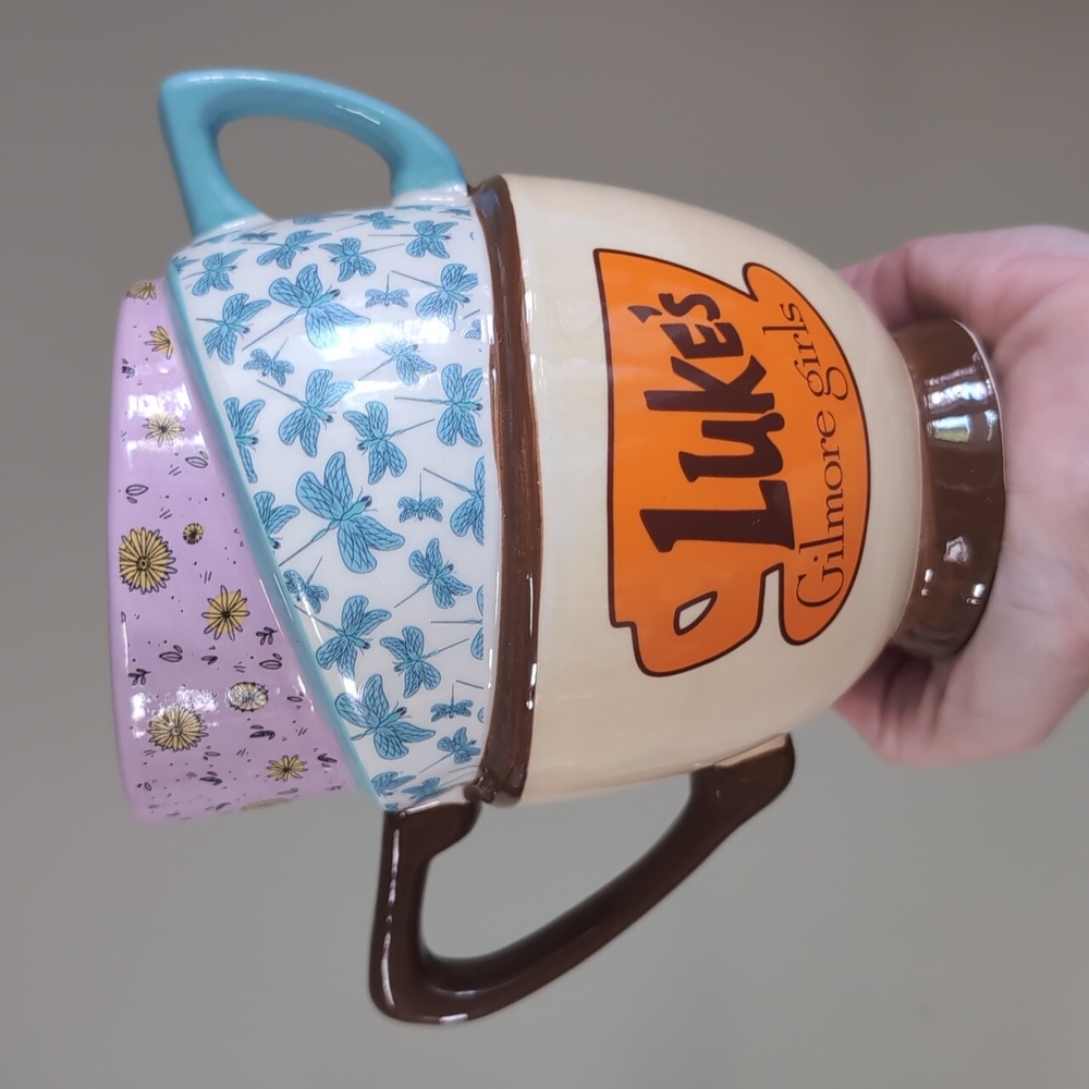 Luke's Gilmore Girls Stacked Mugs Novelty Collectible Mug (Licensed Product) ☕ - Picture 2 of 6